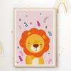 Tigerlino 3-Piece Set of Children's Posters: Tiger, Fox and Lion, Nursery Wall Art (DIN A4) view 2
