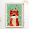 Tigerlino 3-Piece Set of Children's Posters: Tiger, Fox and Lion, Nursery Wall Art (DIN A4) view 3