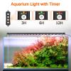AQQA Aquarium LED Light, Full Spectrum, Automatic Timer, 5 Brightness Levels, Extendable Mount, 7 Colors view 4