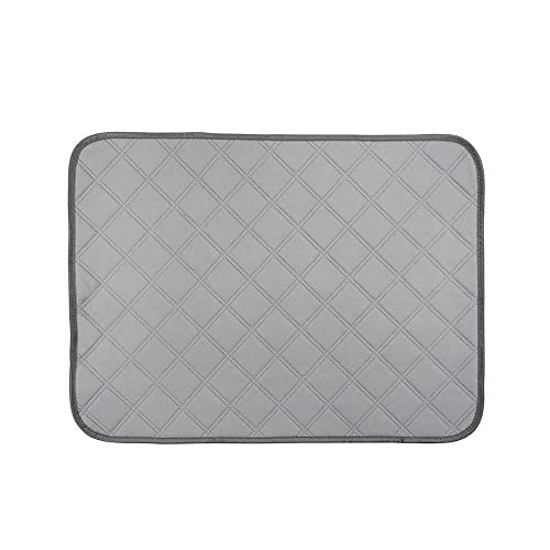 Mateju Reusable Puppy Pad, Washable Training Mat, S 60 x 45 cm, Light Gray