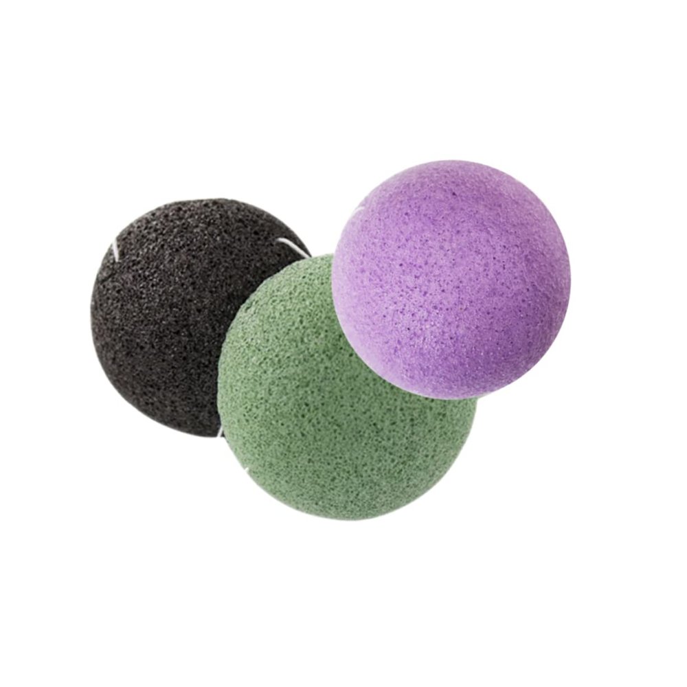minkissy 3-Piece Konjac Facial Sponge Set