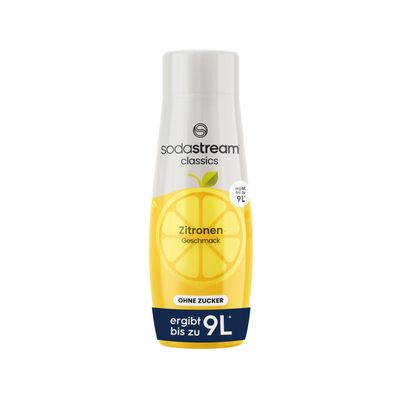 SodaStream Lemon Zero-Sugar Syrup, Makes 9 Liters of Ready-to-Drink Beverage, 440 ml