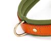 REYNEM Nylon Dog Collar, Harness & Leash Set, No-Pull, Leather, Puppy Dog Harness, Pet Vest, Strap for Small and Medium Dogs, French Bulldog (Color: Brown 2 Set, Size: L) view 4
