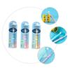 KOMBIUDA Manual Kids' Toothbrushes, Soft Bristles, 3-Pack, Elephant Design, Ages 2–8 view 3