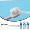 KOMBIUDA Manual Kids' Toothbrushes, Soft Bristles, 3-Pack, Elephant Design, Ages 2–8 view 4