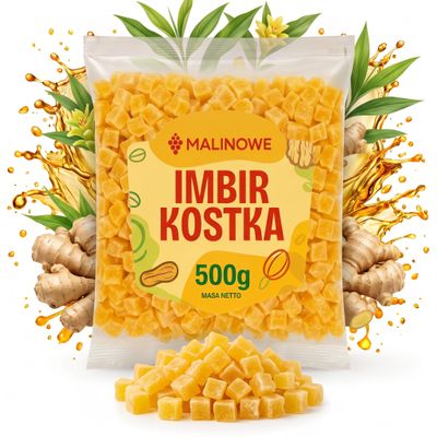Malinowe Candied Ginger Cubes 500 g
