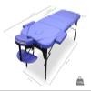 WELLCORE Aluminum Folding Massage Table, Double Backrest, 185 x 65 cm, Black view 2