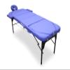 WELLCORE Aluminum Folding Massage Table, Double Backrest, 185 x 65 cm, Black view 4