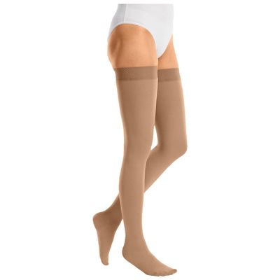 mediven Cotton CCL1 AG Short MBs Black o Sp (as3, Alpha, l, Regular, Regular, Caramel)