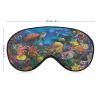 Multicolor Under the Sea Life Sleep Mask with Adjustable Strap view 2