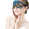 Multicolor Under the Sea Life Sleep Mask with Adjustable Strap view 3