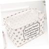 Kisangel Dustproof Canvas Storage Basket, Large Capacity, Decorative Linen Basket view 4
