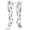 Lsjuee Mustache Compression Socks for Women & Men, 15–20 mmHg, for Running and Cycling view 1