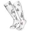 Lsjuee Mustache Compression Socks for Women & Men, 15–20 mmHg, for Running and Cycling view 2