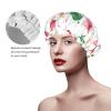 Flamingo Reusable Shower Cap for Long Hair, Double-Layer Waterproof, 1 Pack view 3