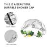 Lemon Reusable Shower Cap for Long Hair, Double-Layer Waterproof, 1 Pack view 2