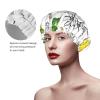 Lemon Reusable Shower Cap for Long Hair, Double-Layer Waterproof, 1 Pack view 3