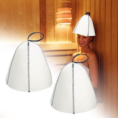 SPORTARC 2-Pack Felt Sauna Hats