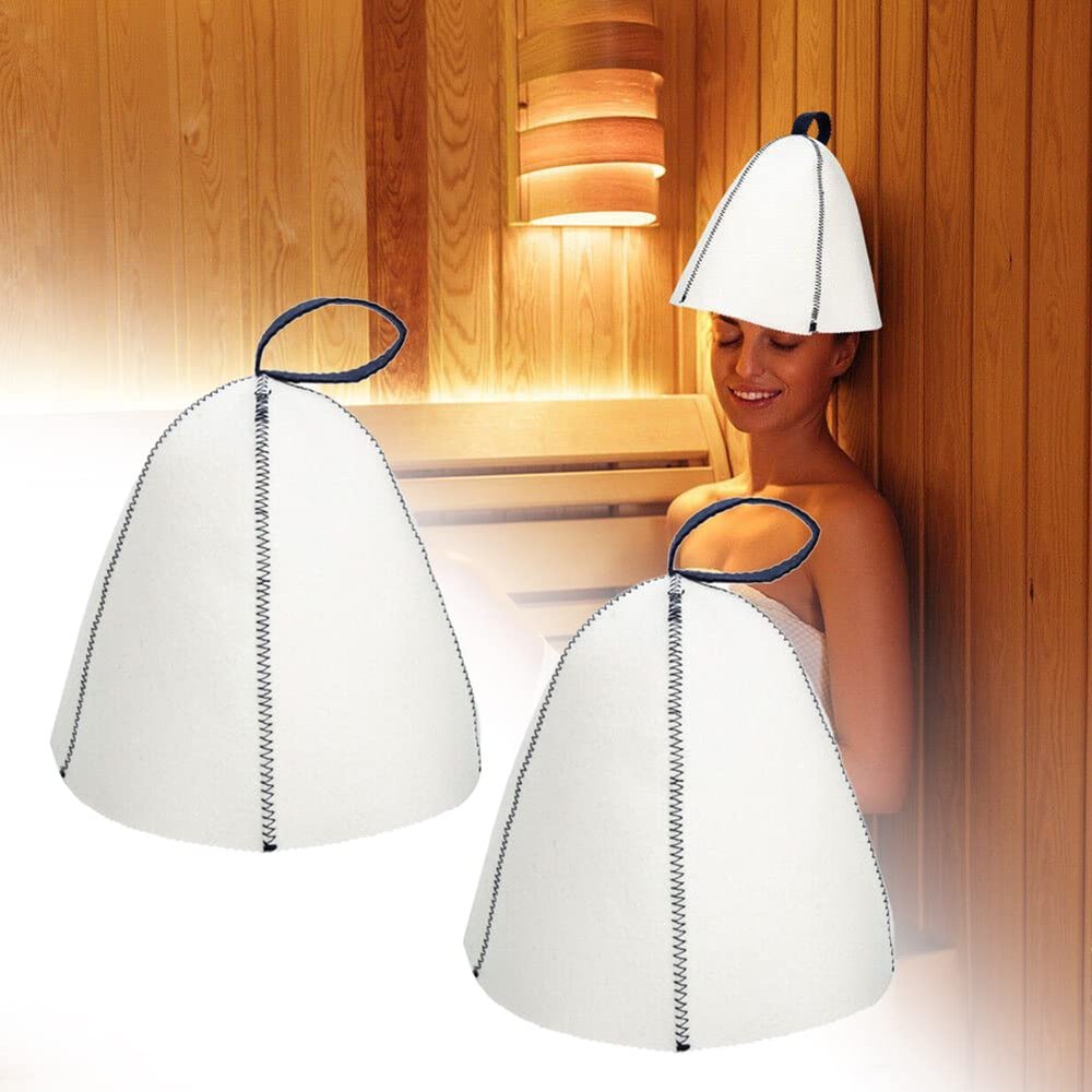 SPORTARC 2-Pack Felt Sauna Hats