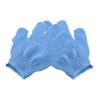 Exfoliating Shower Gloves for Body, 2-Pack, Polyester, Blue view 3
