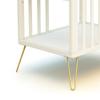 JURABABY Changing Table with 2 Wooden Shelves, Yellow, 76 x 56 x 94 cm view 3