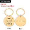 Personalized Pet ID Tag, Engraved Gold Dog Tag view 2