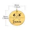 Personalized Pet ID Tag, Engraved Gold Dog Tag view 3