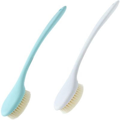 AKAZI Long-Handle Body Scrub Brushes, 2-Pack