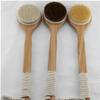 AKAZI Wooden Body Massage Shower Brush with Natural Bristles, Bath Brush for SPA, Women and Men, Skin Care Dry Body Brush - Towels view 2
