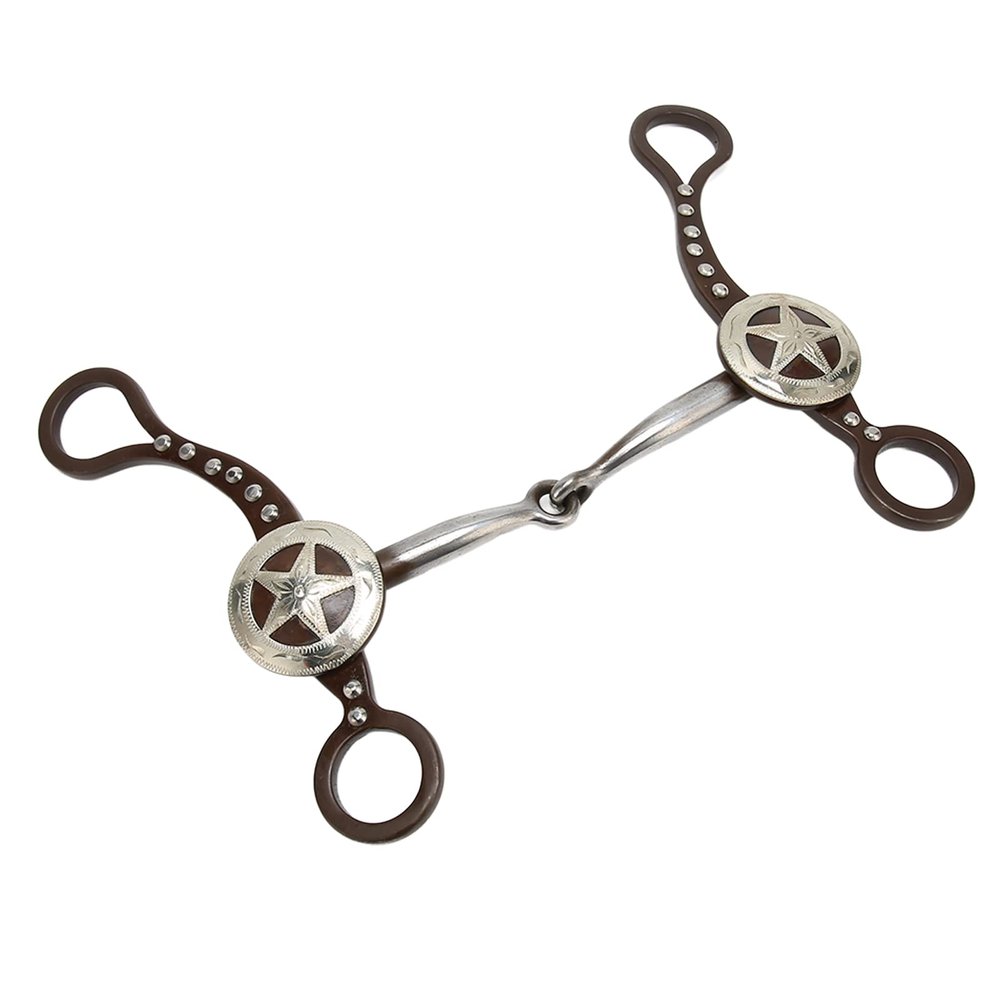 Rosvola Horse Muzzle, Hand-Carved Western Horse Bit for Training