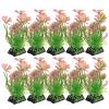 POPETPOP 10-Piece Artificial Aquarium Plants for Betta Fish view 1
