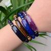 Natural Stone Bracelet with Agate, Lapis Lazuli, Fluorite, Amethyst, Rose Quartz, and Green Aventurine view 3
