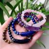 Natural Stone Bracelet with Agate, Lapis Lazuli, Fluorite, Amethyst, Rose Quartz, and Green Aventurine view 4