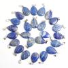 Natural Stone Teardrop Pendants, Amethyst Crystal, Lapis Lazuli Charm, 50 Pieces, Watermelon view 3