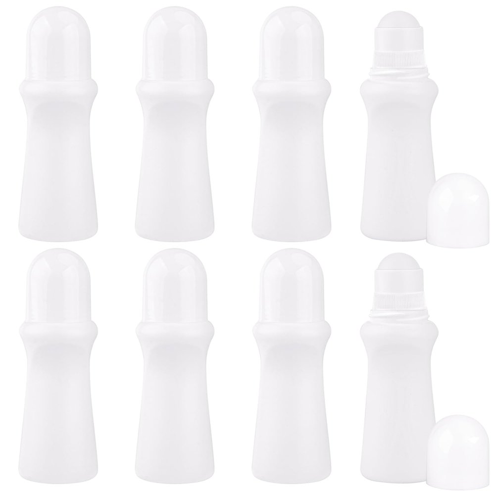 BOSMIOW 75 mL Plastic Roll-On Bottles, 8-Pack
