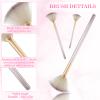 Prasacco 10-Piece Fan Brushes for Face Masks and Makeup view 3