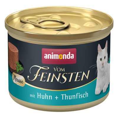 animonda vom Feinsten Mousse Cat Food, Chicken + Tuna (12 x 85g)