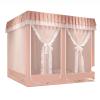 CUTTE Foldable Mosquito Net Canopy for Single and Double Beds, Hammocks, and Children's Beds, Pink, 200 x 220 x 170 m view 1