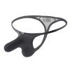 Men's Elephant Thong, Funny Sexy Underwear, Grey, Size S view 1
