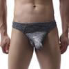 Men's Elephant Thong Underwear, Black, L view 3