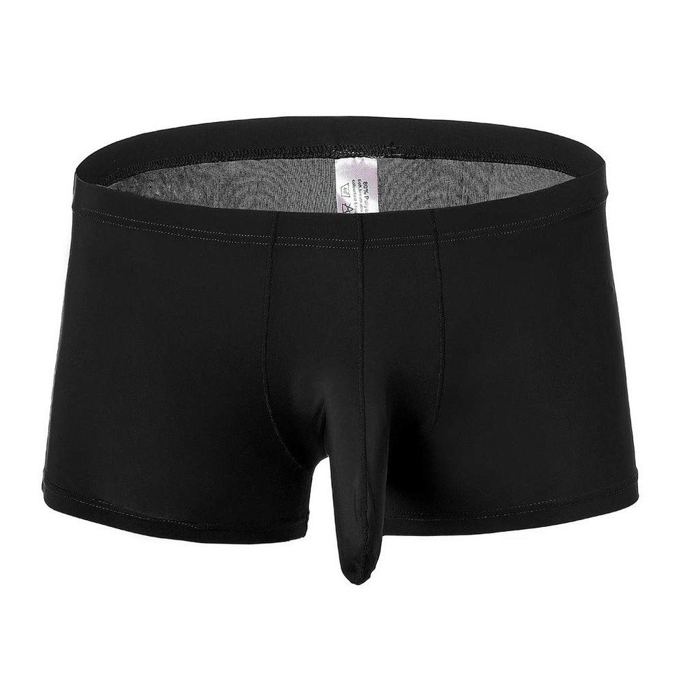 Elephant Men's G-String Thong Underwear, Funny Sexy Lingerie, Black, XL