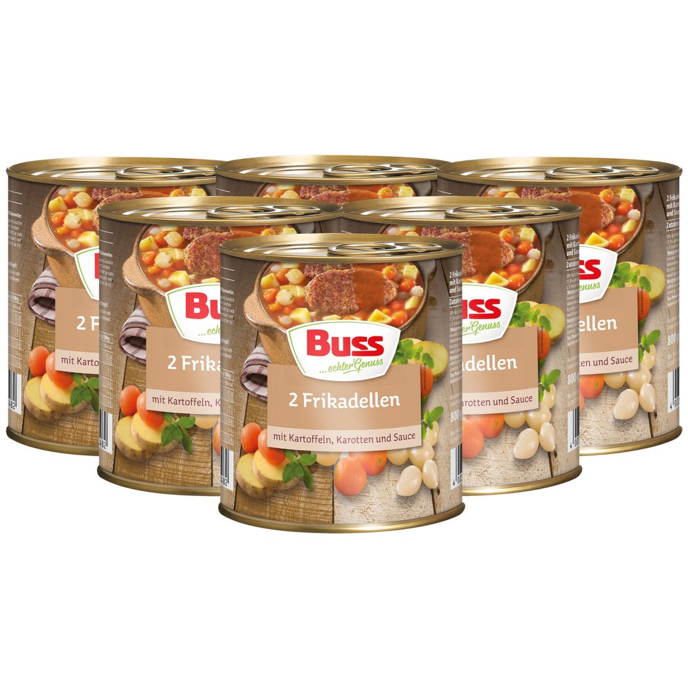 Buss Rustic Meals – Meatball Stew, 6 x 800 g