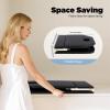 FUROMG Foldable Massage Table, Portable Spa Beauty Bed, Adjustable PVC Massage Table, Black view 4