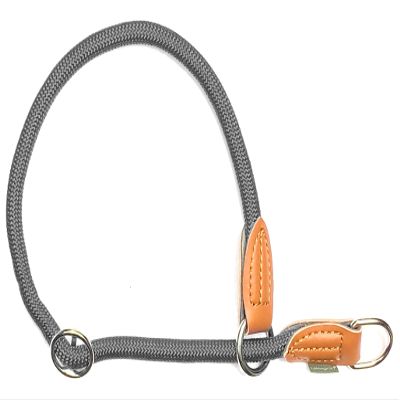 Quiet Green Adjustable Dog Collar | Nylon Collar Model Devon | Gray | Size: XL
