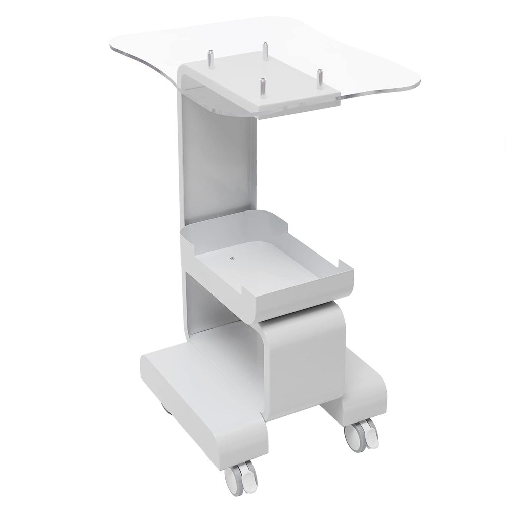Portable Salon Trolley for Hairdressing, Beauty, Spa, and Medical Use, White