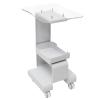 Portable Salon Trolley for Hairdressing, Beauty, Spa, and Medical Use, White view 1