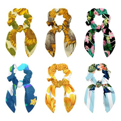 6-Piece Bow Hair Tie Set for Women and Girls
