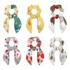 6 Pcs. Long Elastic Hair Ties with Bows for Children, Women, and Girls view 1
