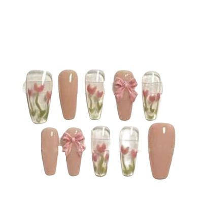 Bling Press-On Nails, Luxurious Reusable Artificial Nails, Handmade Nail Art by a Licensed Manicurist (S, B) (B XL)