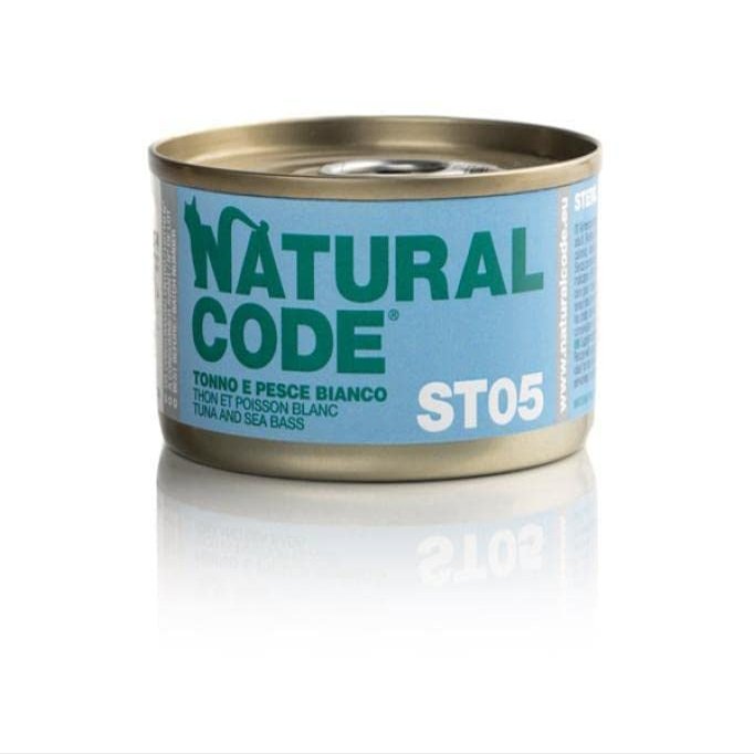 NATURAL CODE ST05 Tuna and White Fish 85g